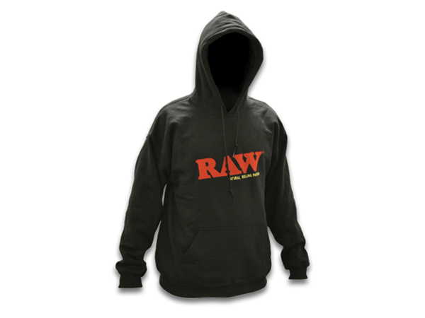 Raw - Black Cotton Hoodie