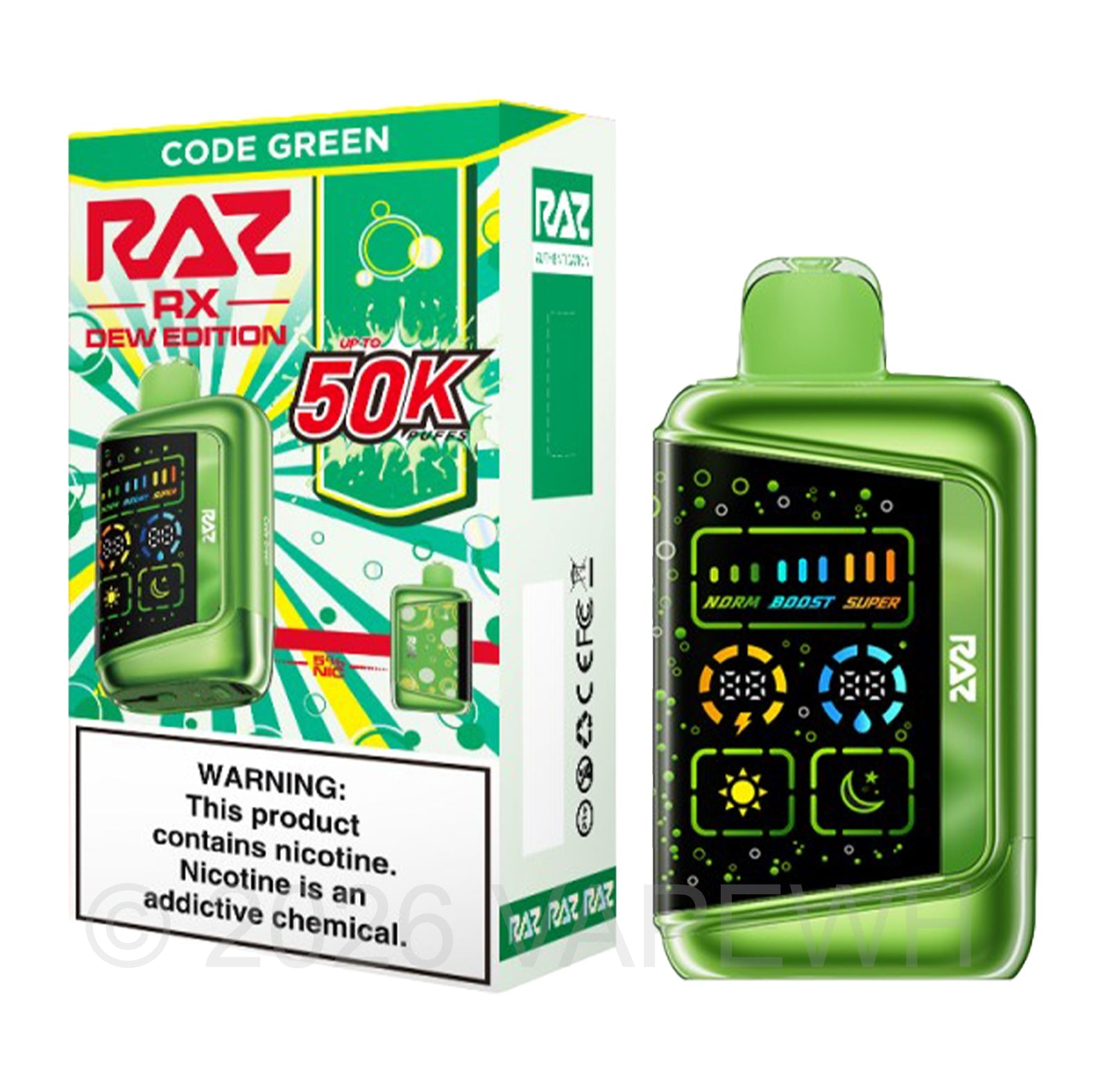 RAZ RX 50K - Disposable Vape (5%) (Single) TX Compliant - MK Distro