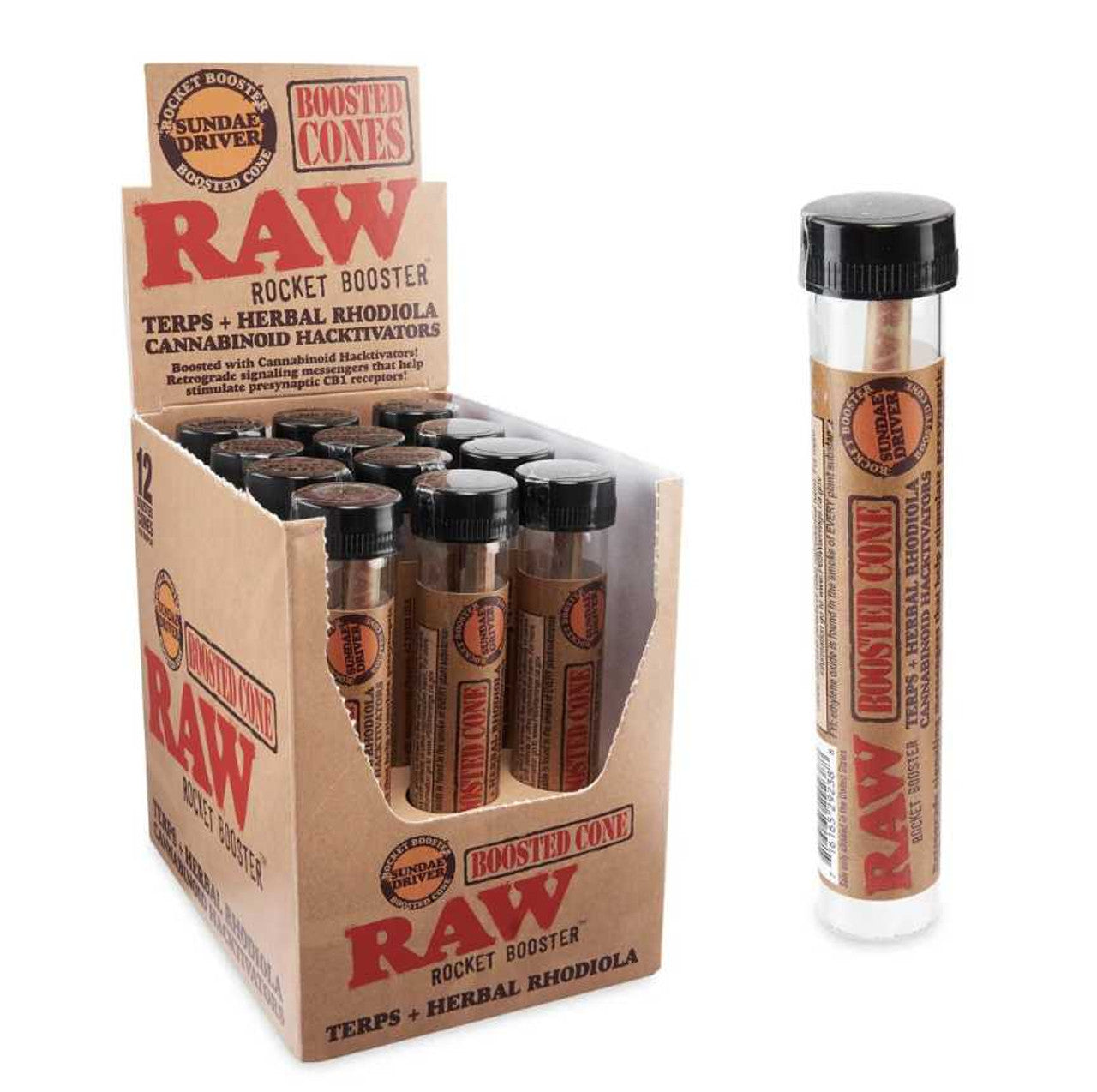 Raw - Rocket Booster Terp Infused - Cones (Box of 12)