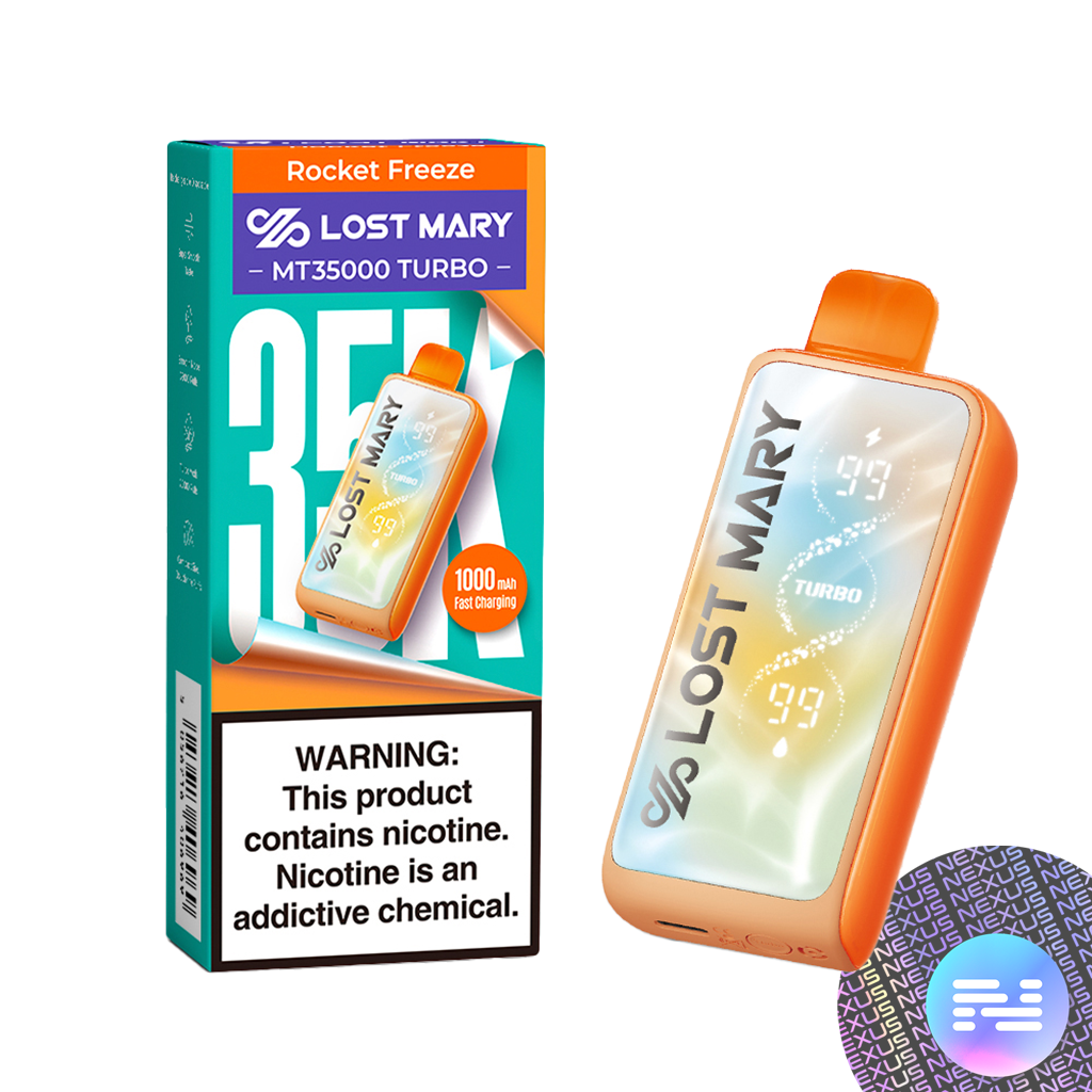 Lost Mary  - MT35000 Turbo (5% Nixodine - 35,000 Puffs) - Box of 5 (SALE ONLY OUTSIDE OF TEXAS) - MK Distro