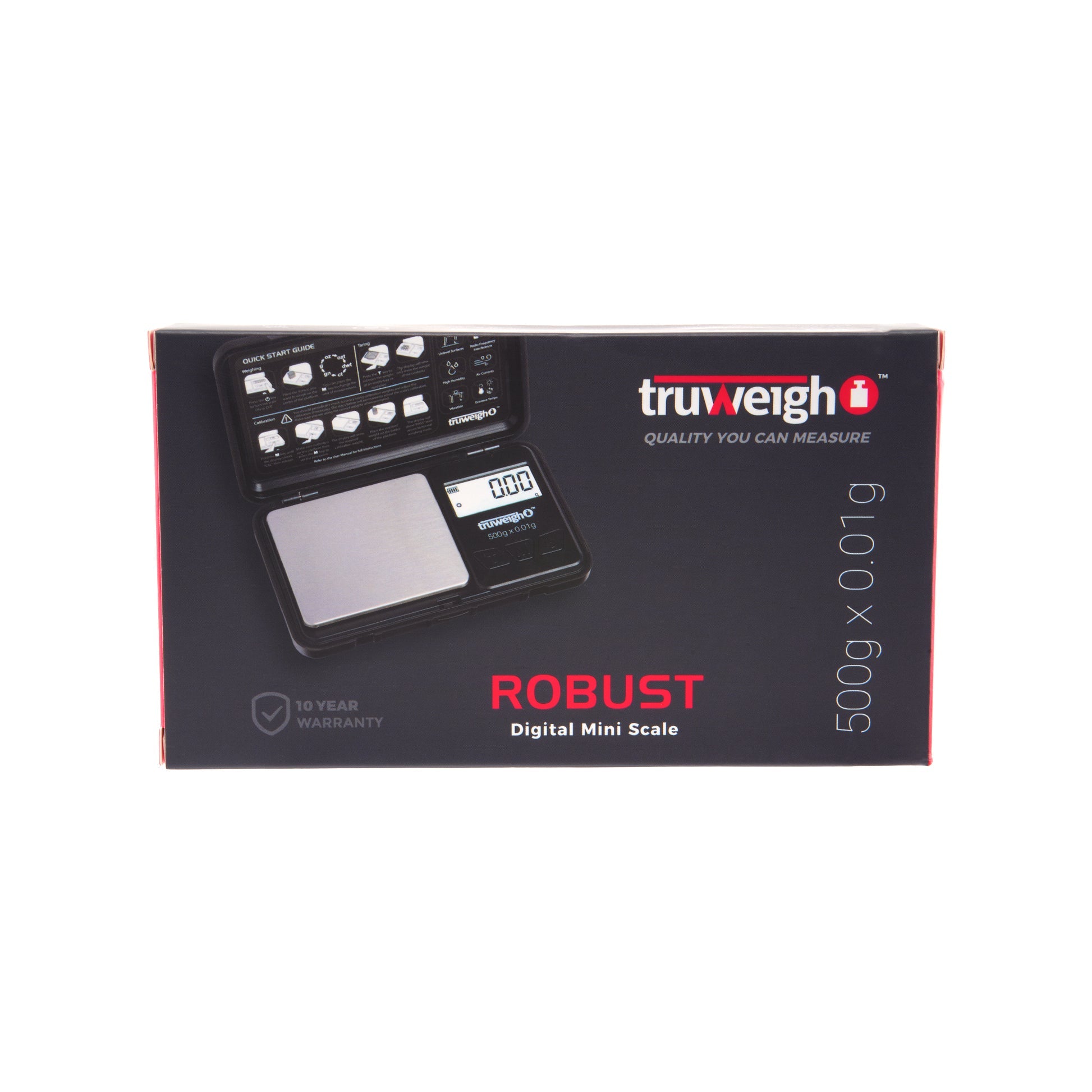 Truweigh Robust Digital Mini Size - Scales (500g x 0.01g) - MK Distro