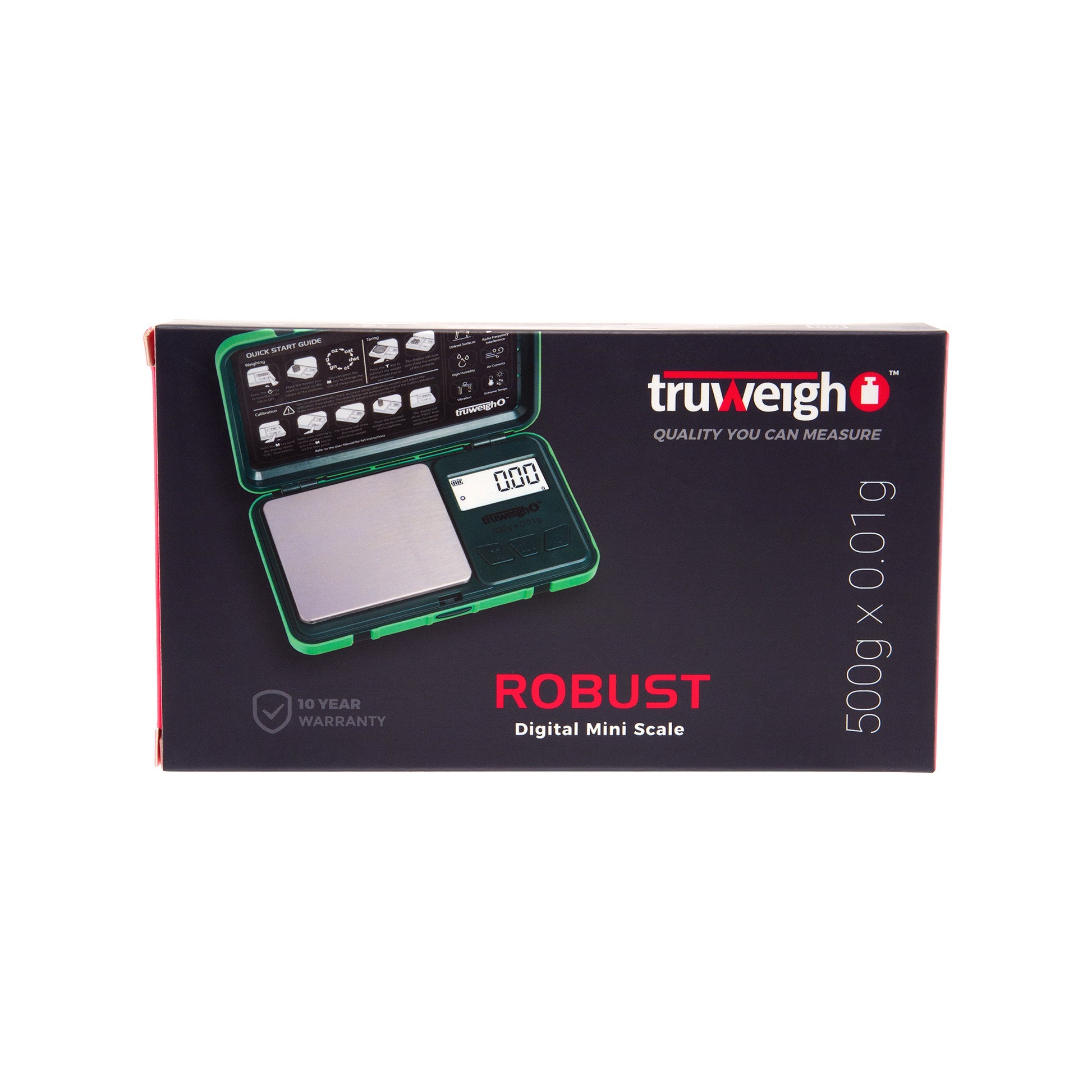 Truweigh Robust Digital Mini Size - Scales (500g x 0.01g) - MK Distro