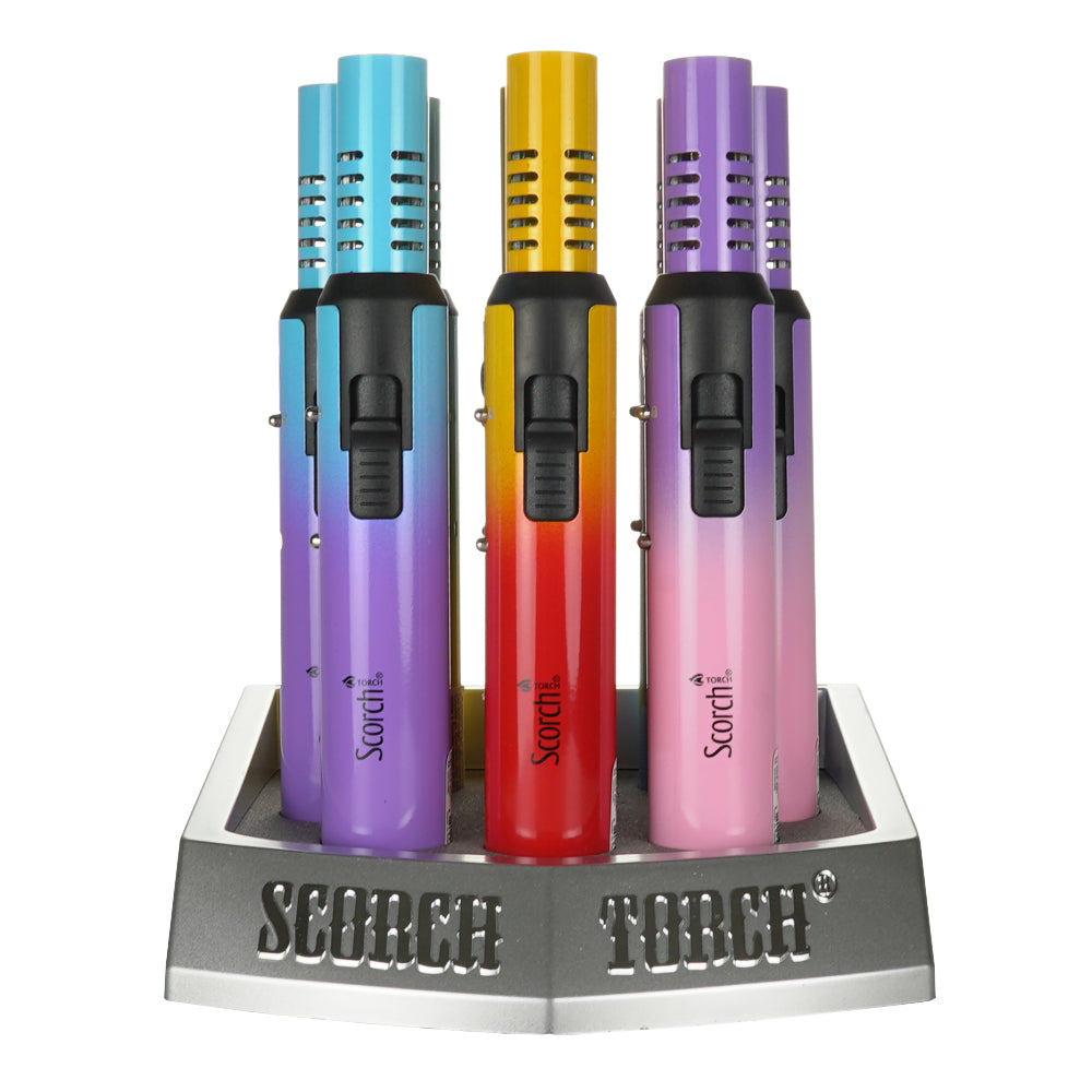 Scorch Torch Pencil Standing W/Ombre Colors (61803-1) - Torch Lighters (Display of 9) - MK Distro