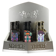 Scorch Torch Dual Flame W/Cigar Puncher (61805-1) - Torch Lighters (Display of 9) - MK Distro