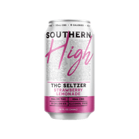 Southern High - THC Seltzer (5mg D9 THC + 10mg CBD) 12oz - (Box of 4) - MK Distro