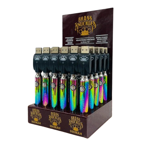 Brass Knuckles - Rainbow Edition Adjustable 900 mAH Battery - MK Distro