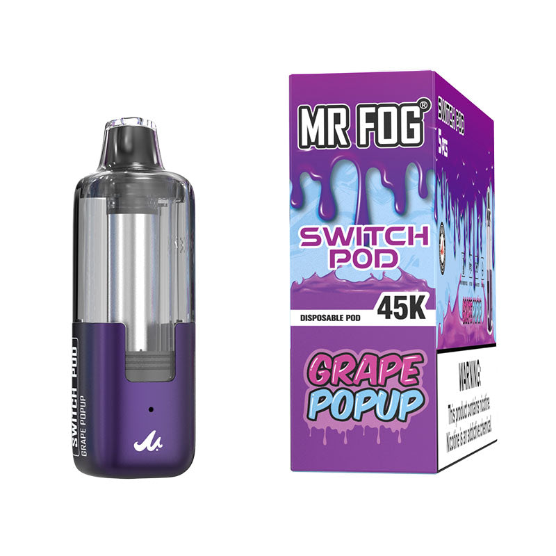 Mr. Fog POD 45K - Disposable Vape (5%) (Box of 5) - MK Distro