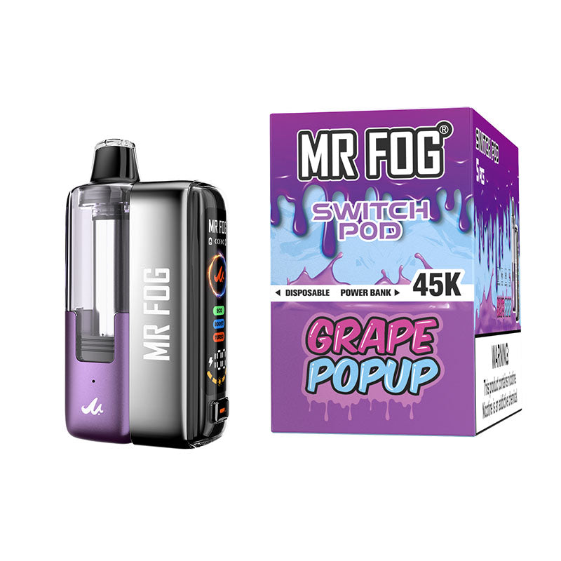 Mr. Fog KIT 45K - Disposable Vape (5%) (Box of 5) - MK Distro