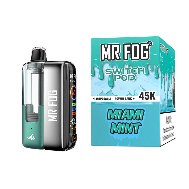 Mr. Fog KIT 45K - Disposable Vape (5%) (Box of 5) - MK Distro