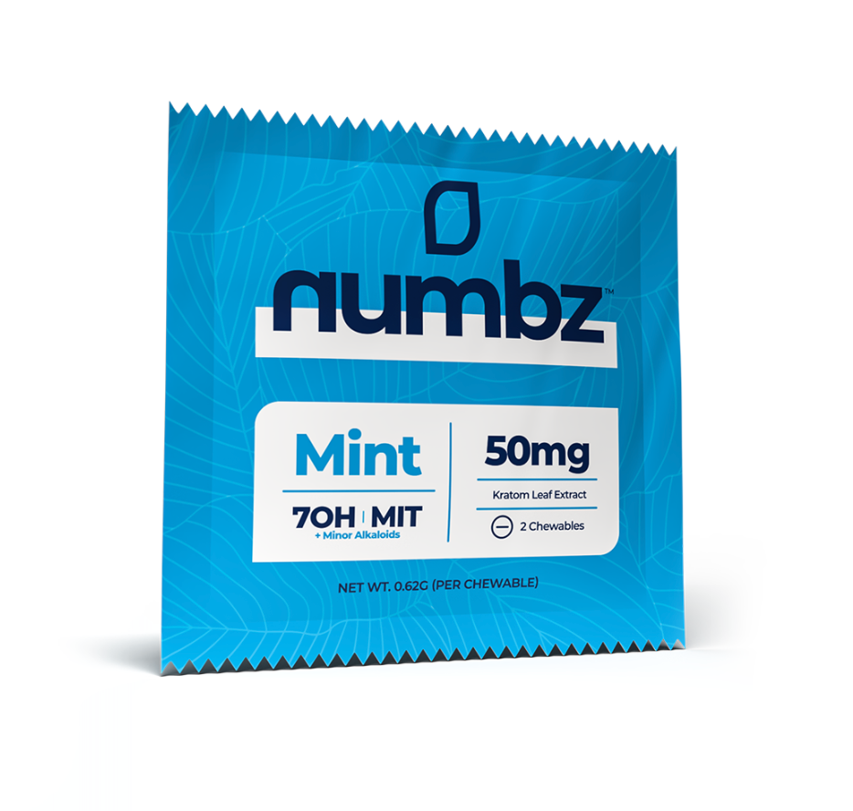 Numbz - Kratom leaf Extract Chewables - (2 Chewables x 20) - MK Distro