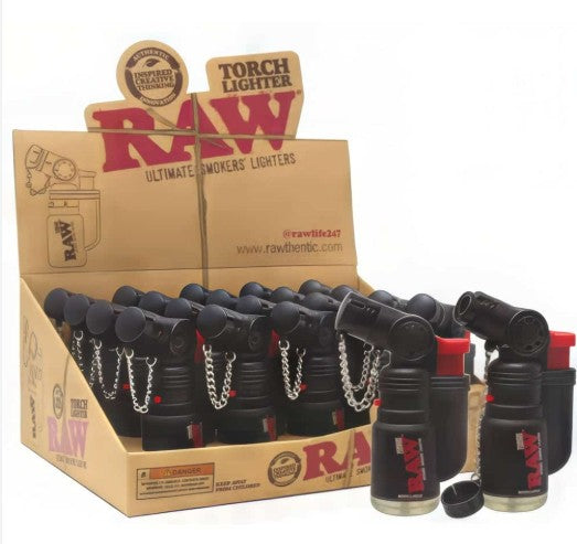 Raw Torch Lighters - Torch Lighters (Display of 20) - MK Distro