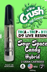 Crush (THC-A +THC-P+D11+D9 Live Resin) - Hemp Cartridges (2g)