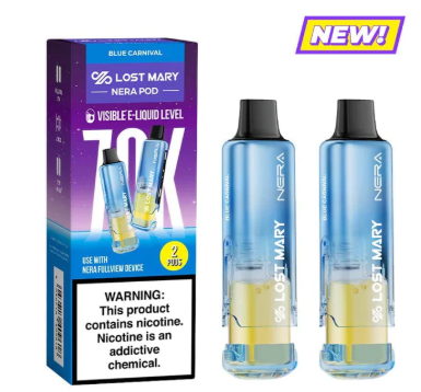 Lost Mary Nera Replacement Pod 70K - Disposable Vape (5%) (Box of 5) - MK Distro