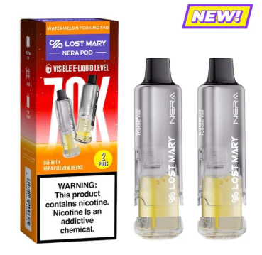 Lost Mary Nera Replacement Pod 70K - Disposable Vape (5%) (Box of 5) - MK Distro