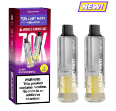 Lost Mary Nera Replacement Pod 70K - Disposable Vape (5%) (Box of 5) - MK Distro