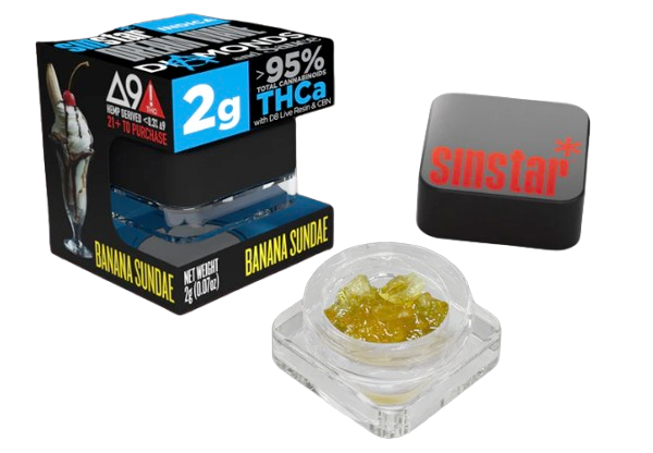 SinStar -  (THC-A+D8+LiveResin+CBN) Delta Dabs - (2g) - MK Distro