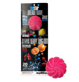 Sinstar - Dream Wave (80mg CBN+20mg Nano THC+Ashwagandha) Delta Gummies - (100mg) - MK Distro