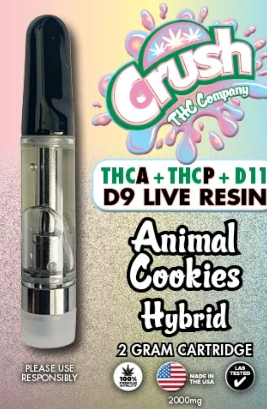 Crush (THC-A +THC-P+D11+D9 Live Resin) - Hemp Cartridges (2g)