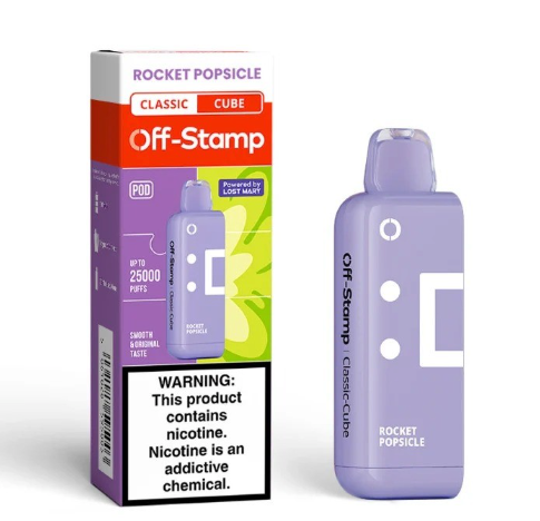 Off Stamp Cube Pod 25K - Disposable Vape (5%) (Box of 5) - MK Distro