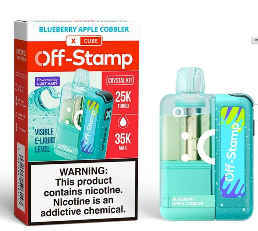 Off Stamp X-Cube Crystal Kit 35K - Disposable Vape (5%) (Box of 5) - MK Distro