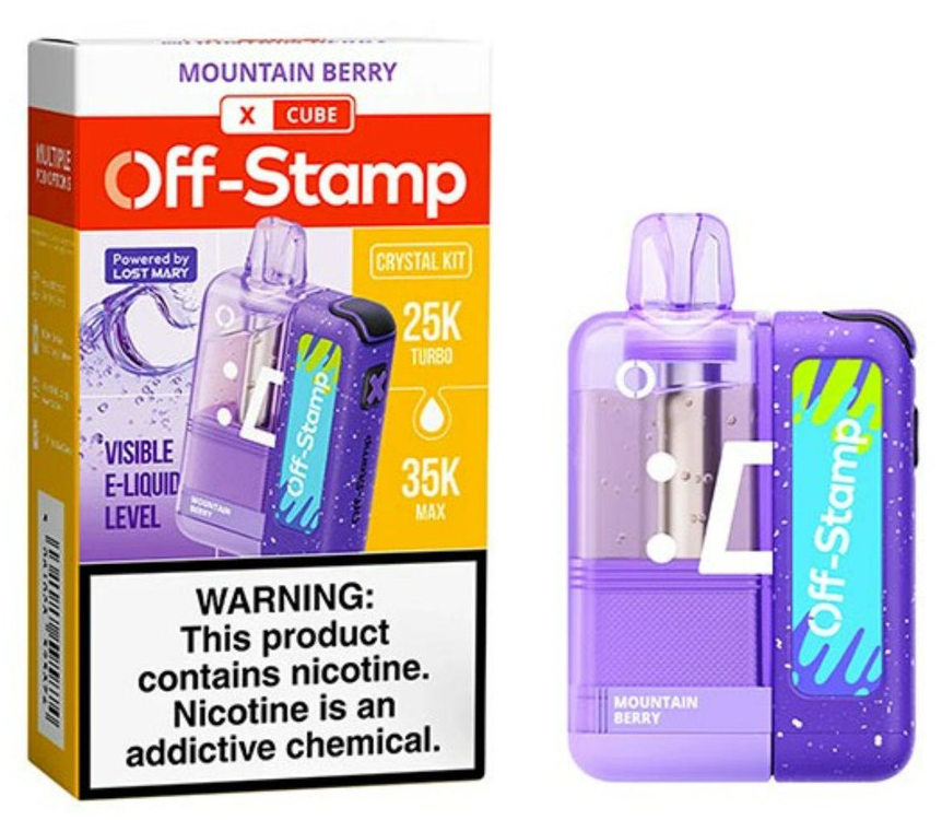 Off Stamp X-Cube Crystal Kit 35K - Disposable Vape (5%) (Box of 5) - MK Distro