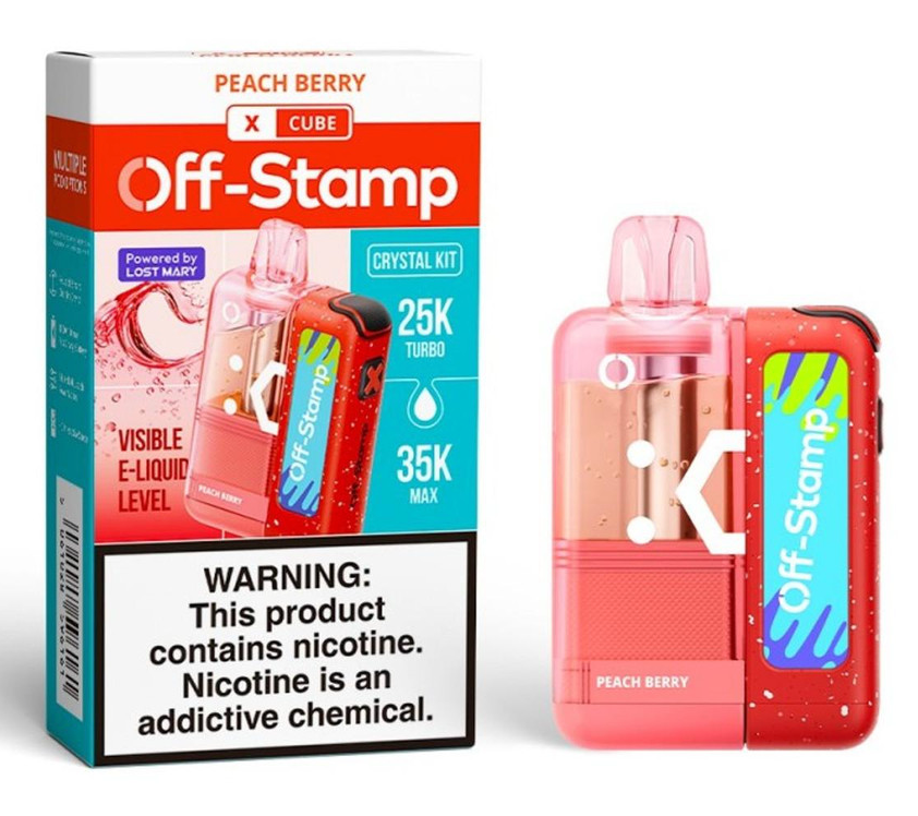 Off Stamp X-Cube Crystal Kit 35K - Disposable Vape (5%) (Box of 5) - MK Distro