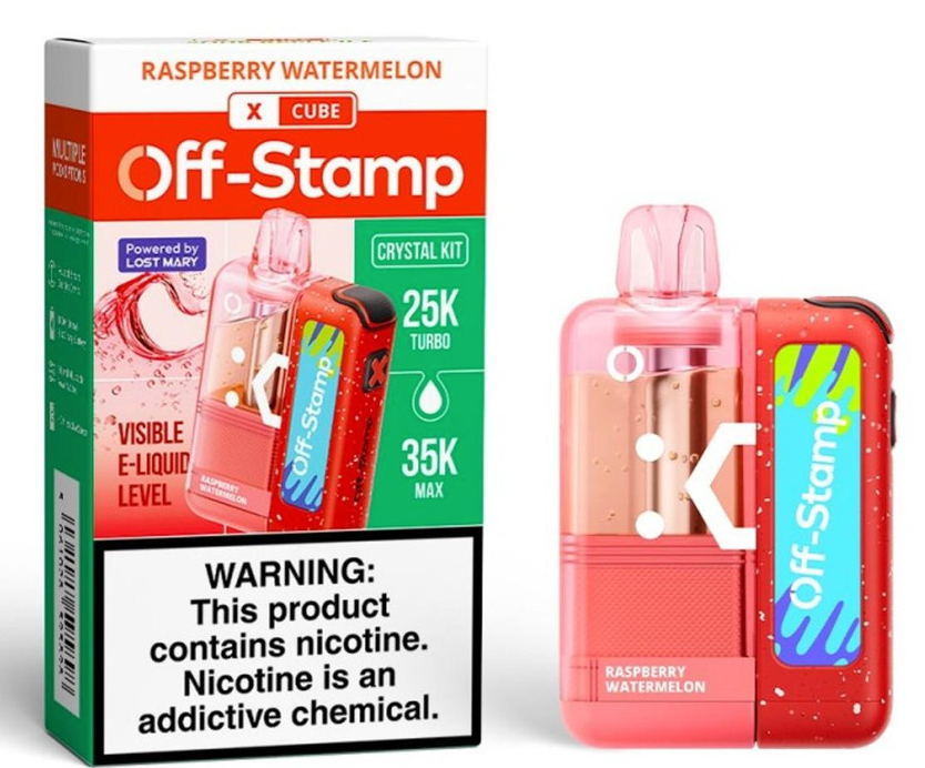 Off Stamp X-Cube Crystal Kit 35K - Disposable Vape (5%) (Box of 5) - MK Distro
