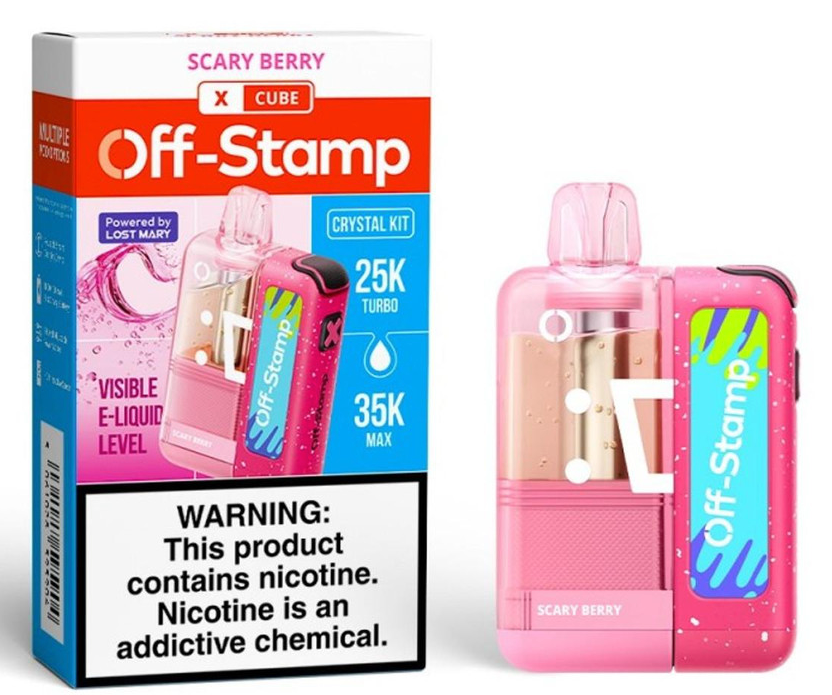 Off Stamp X-Cube Crystal Kit 35K - Disposable Vape (5%) (Box of 5) - MK Distro