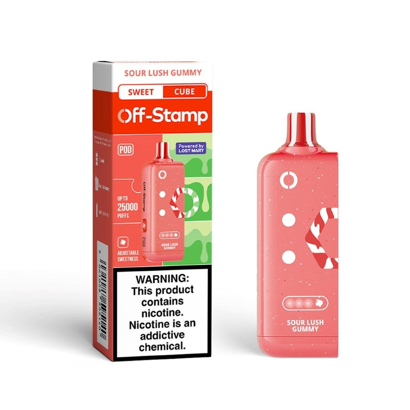 Off Stamp Cube Pod - Disposable Vapes (5% - 25,000 Puffs) - Box of 5 (TEXAS COMPLIANT)