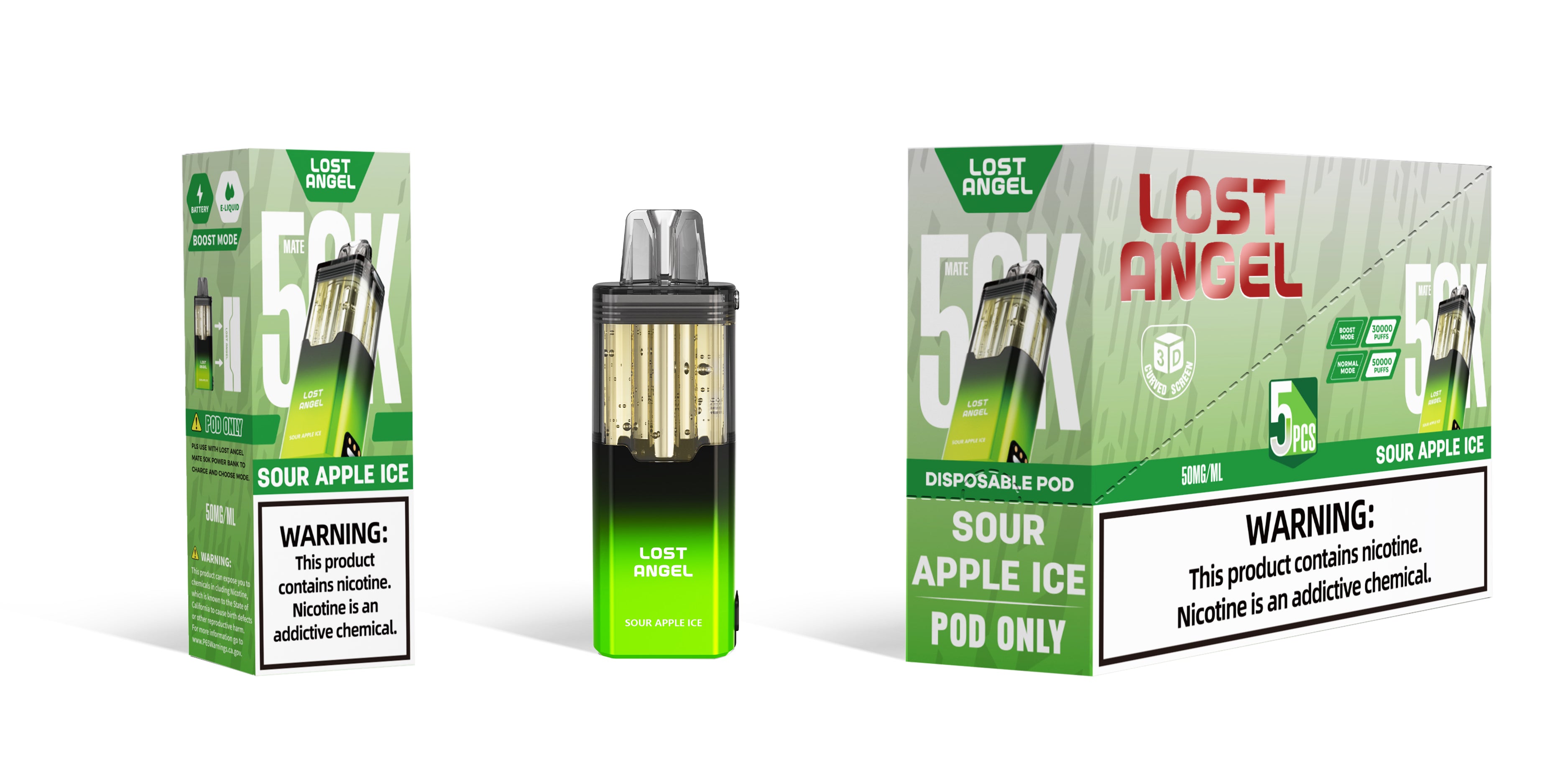 Lost Angel 50k POD - Disposable Vape (5%) (Box of 5)
