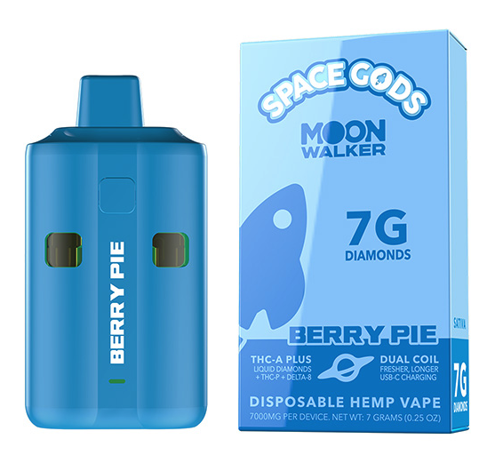 Space Gods - Moon Walker (THCA + Liquid Diamonds + THCP + D8) - Delta Disposables (7g) - MK Distro