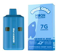 Space Gods - Moon Walker (THCA + Liquid Diamonds + THCP + D8) - Delta Disposables (7g) - MK Distro