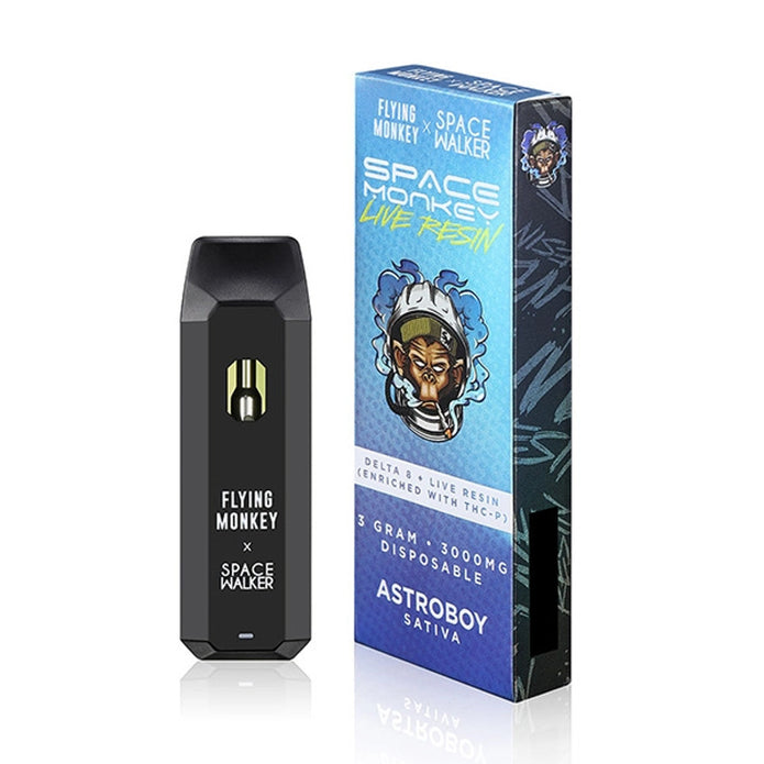 Flying Monkey x Space Monkey Live Resin (D8 + THC-P) - Hemp Disposable (3g x 8) - MK Distro