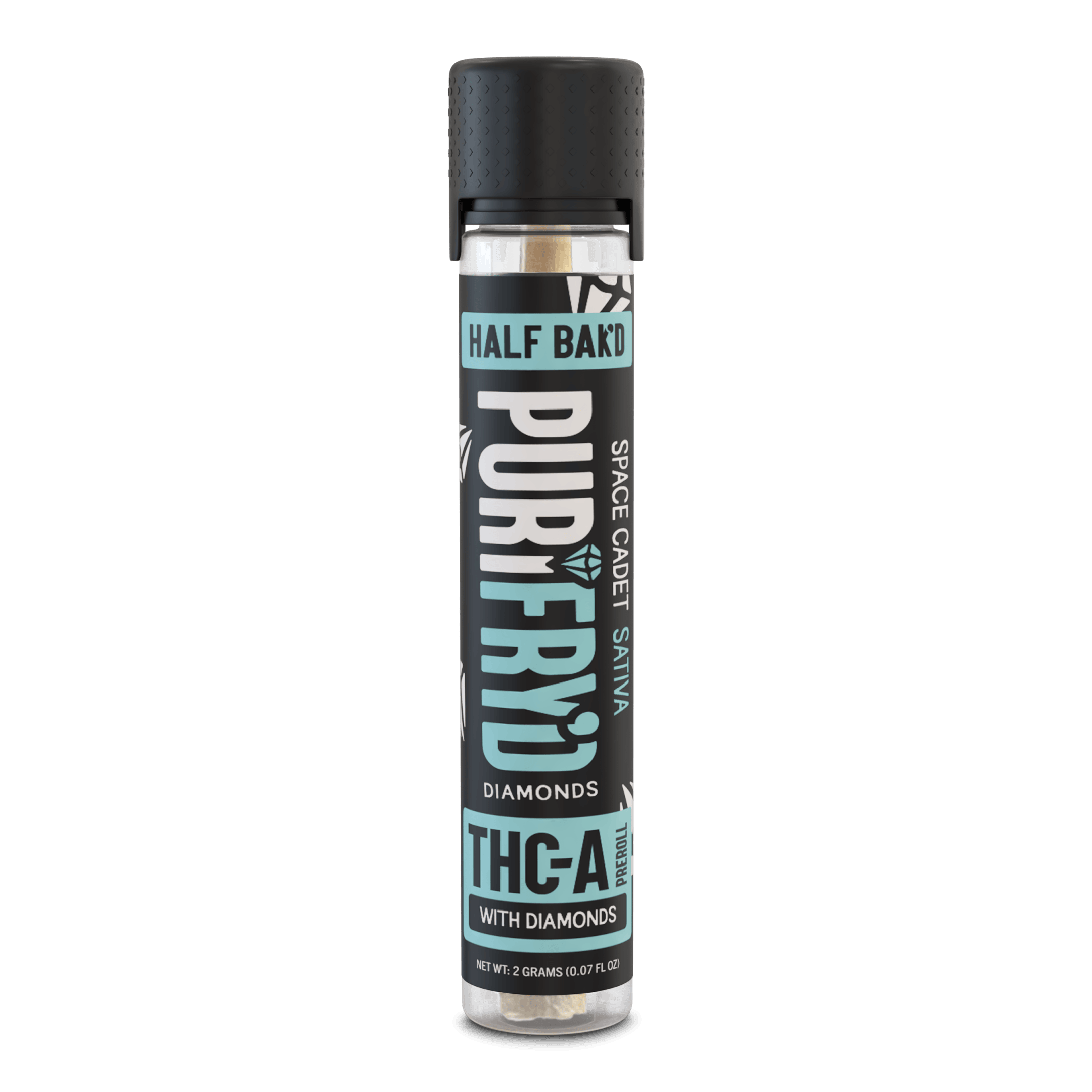 Half bak'd - Purifry'd Diamonds (THCA) - Delta Pre-Rolls (2g x 1 Pre-Roll) - MK Distro