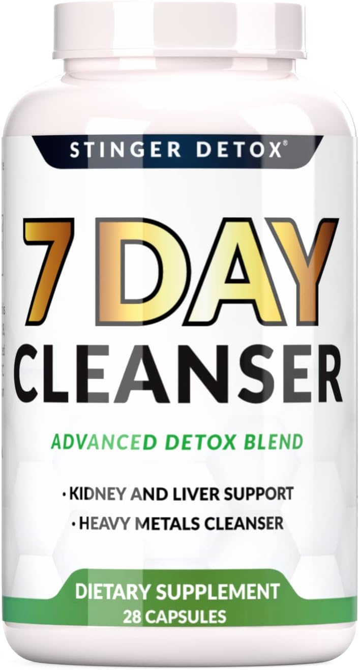 Stinger Detox - 7 Day Cleanser Advanced Detox Blend Capsules (28ct) - MK Distro