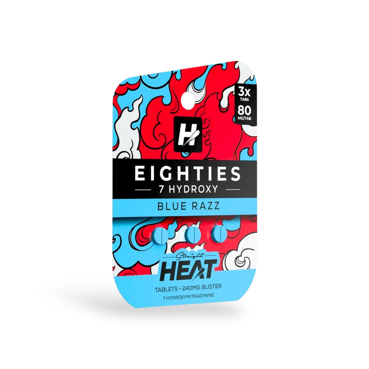Straight Heat Eighties Blister 7-Hydroxymitragynine - Hydroxy (80mg x 3) (Single)