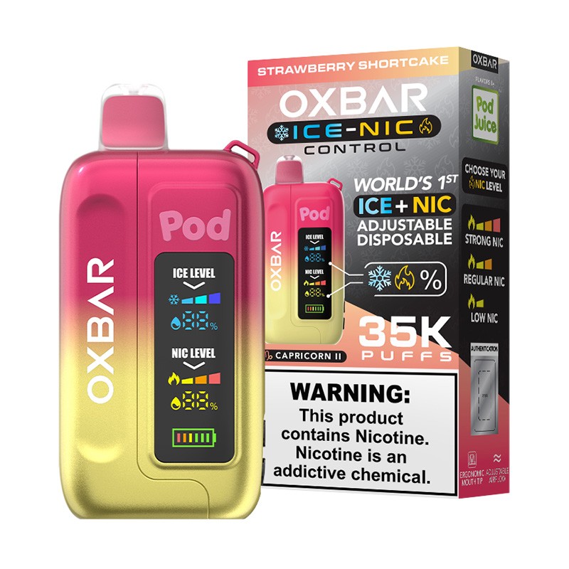 Oxbar x Pod Juice Ice-Nic Control - Disposable Vapes (5% - 35,000 Puffs) - Box of 5 - MK Distro