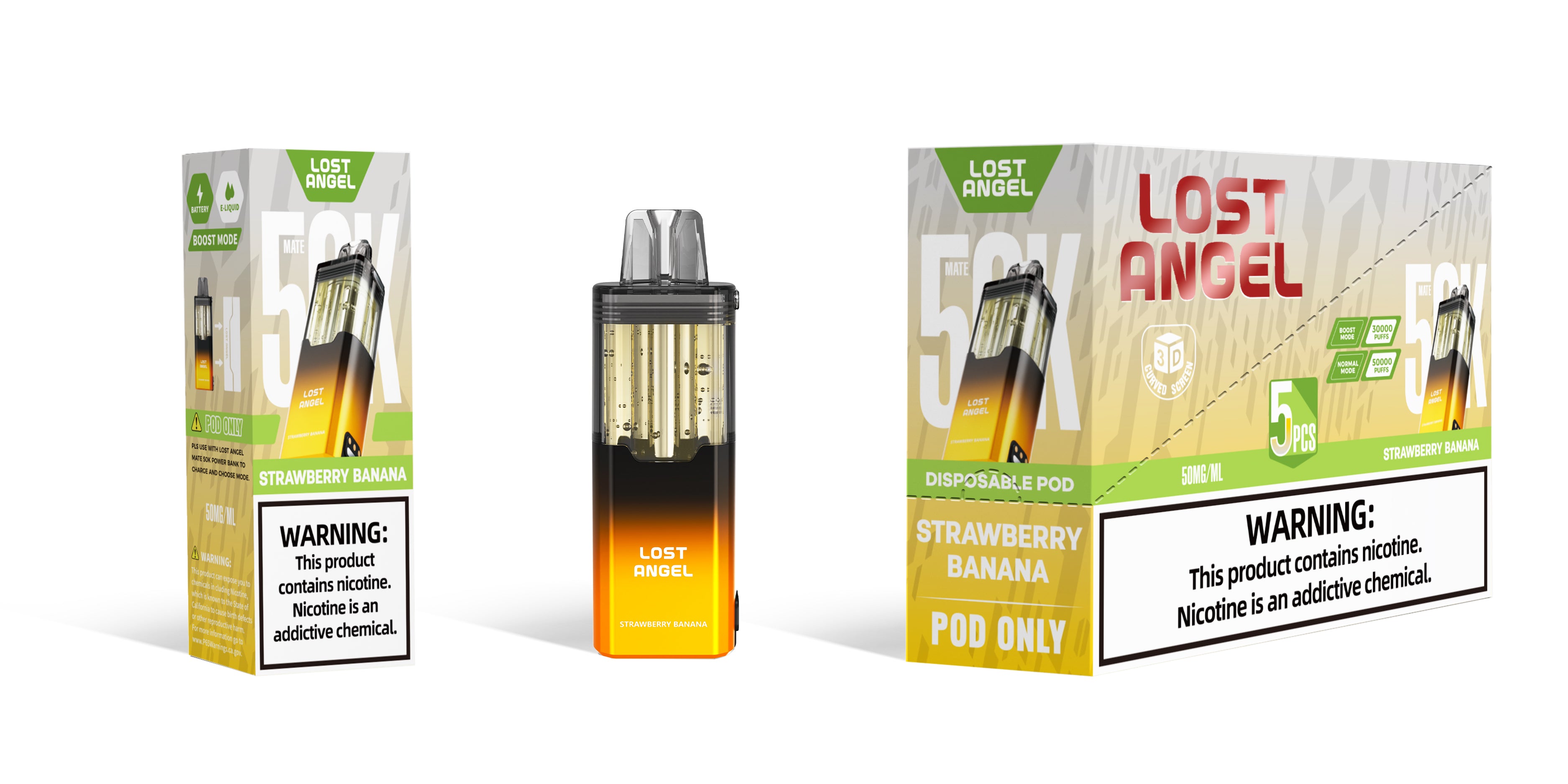 Lost Angel 50k POD - Disposable Vape (5%) (Box of 5)