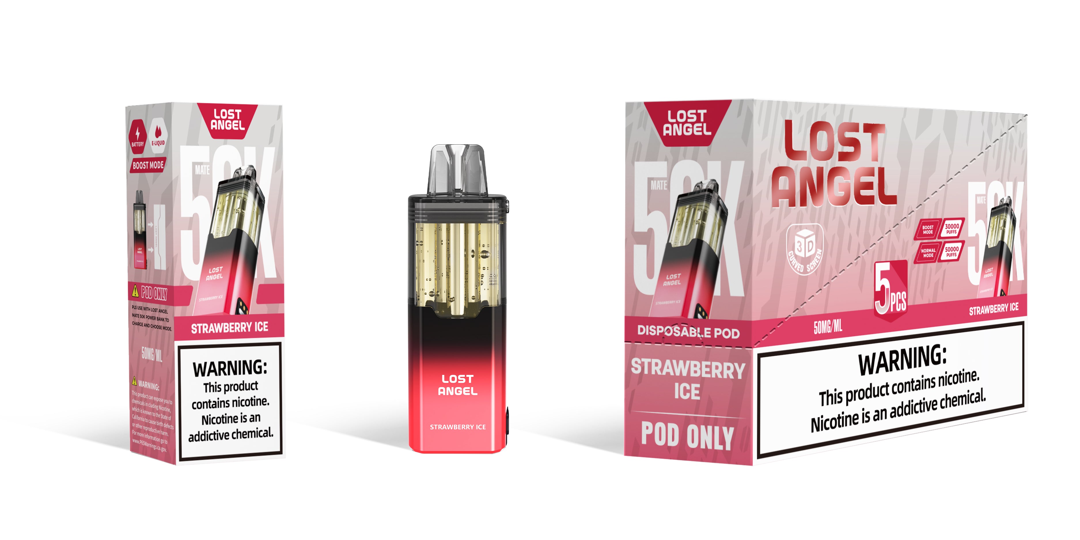 Lost Angel 50k POD - Disposable Vape (5%) (Box of 5)