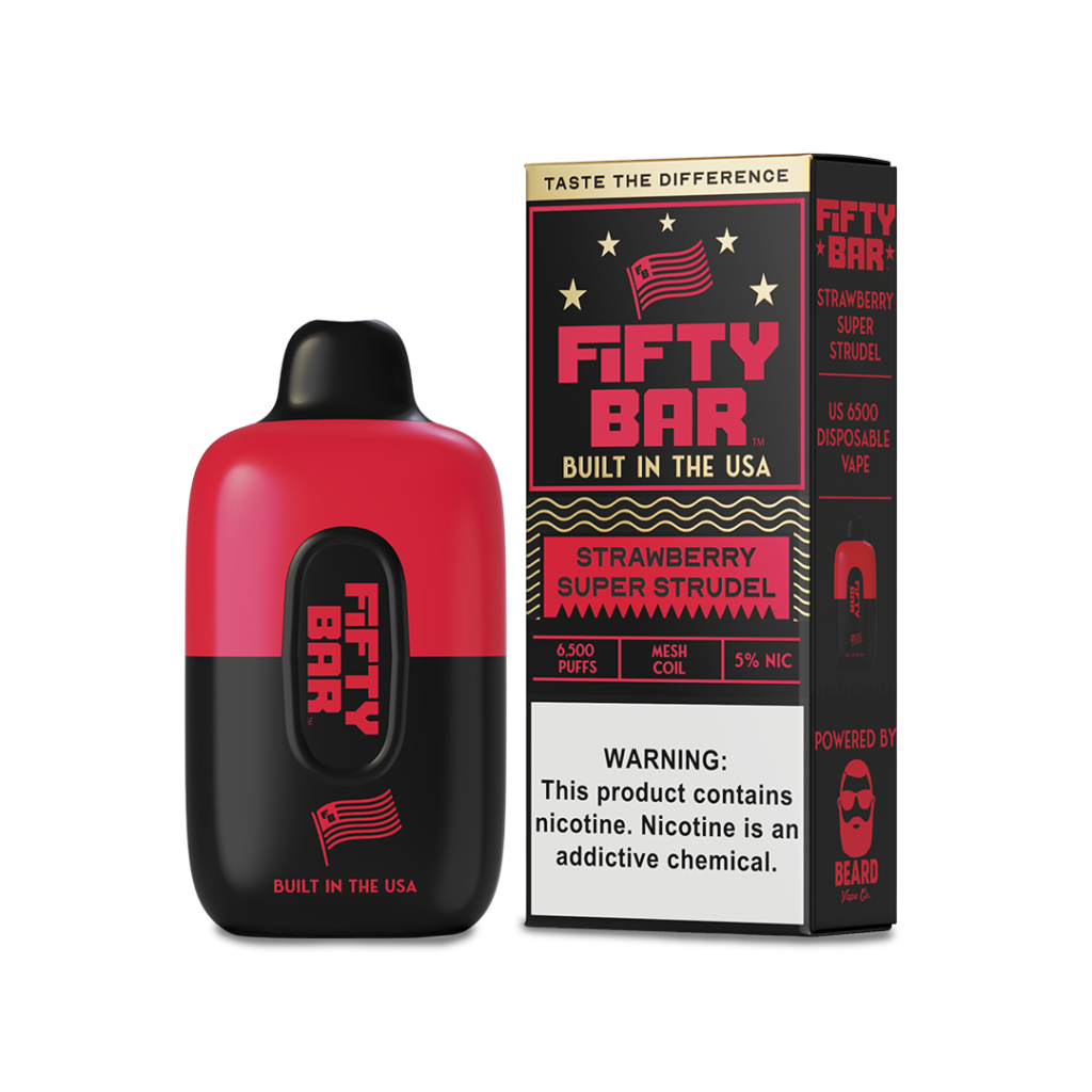 Fifty Bar - Disposable Vape (5% - 20K Puffs) - Box of 5 - TX COMPLIANT - MK Distro