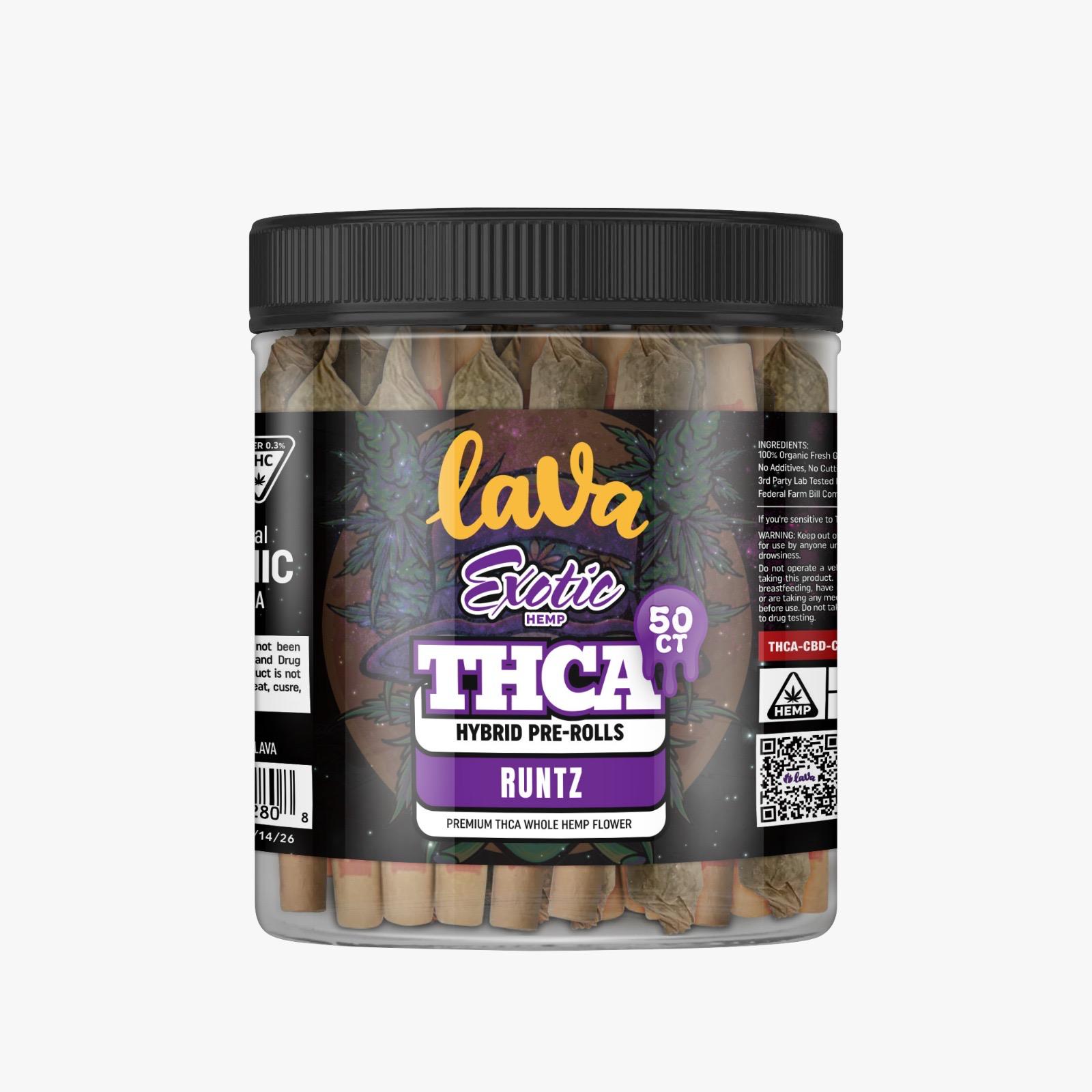Lava Exotic Hemp - THCA Pre-Rolls (1g x 50ct) - MK Distro