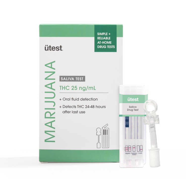 Utest Marijuana Saliva Test THC 25 ng/mL (Box of 1) MK Distro