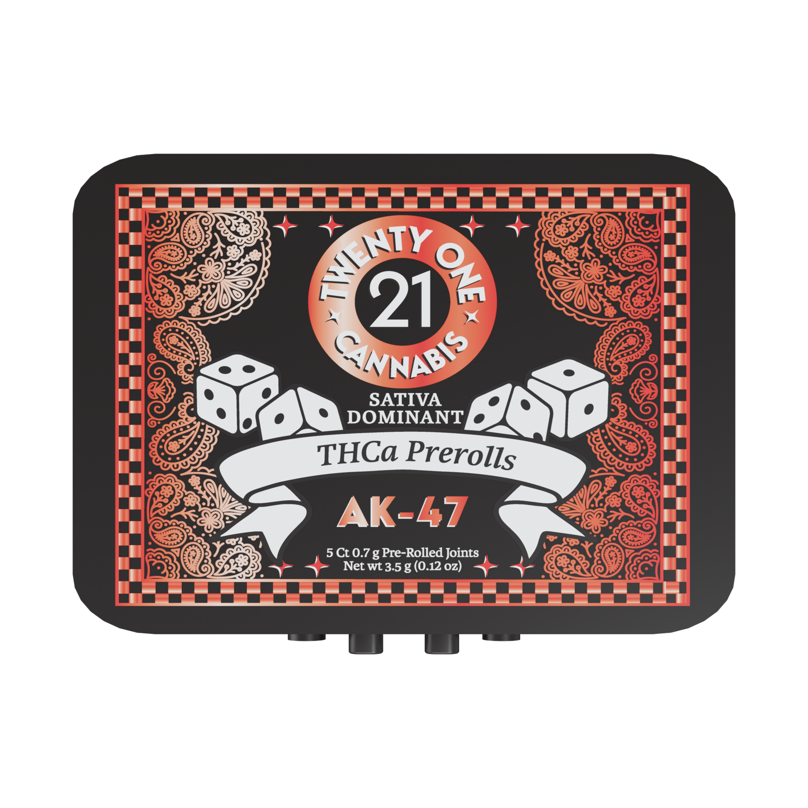 Twenty One Cannabis - THCa Pre Rolls - Hemp Pre Rolls (6 Tins x 3.5g) - MK Distro