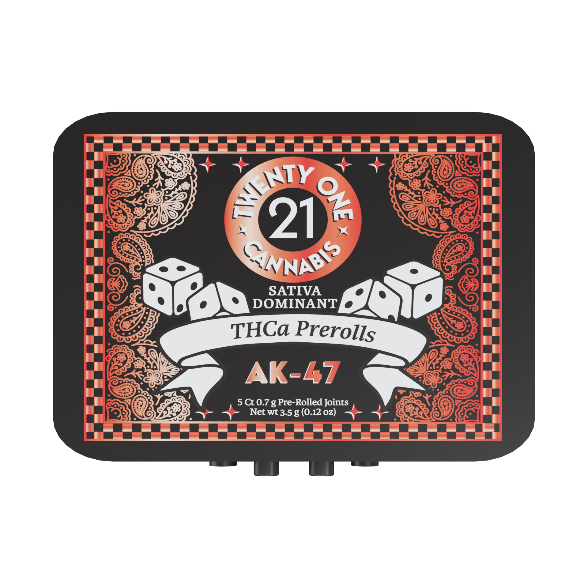 Twenty One Cannabis - THCa Pre Rolls - Hemp Pre Rolls (6 Tins x 3.5g) - MK Distro