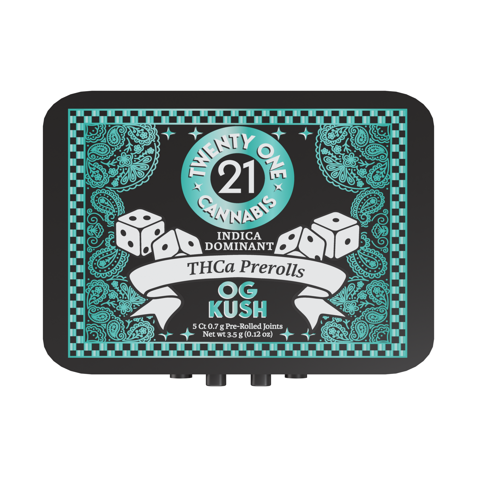 Twenty One Cannabis - THCa Pre Rolls - Hemp Pre Rolls (6 Tins x 3.5g) - MK Distro