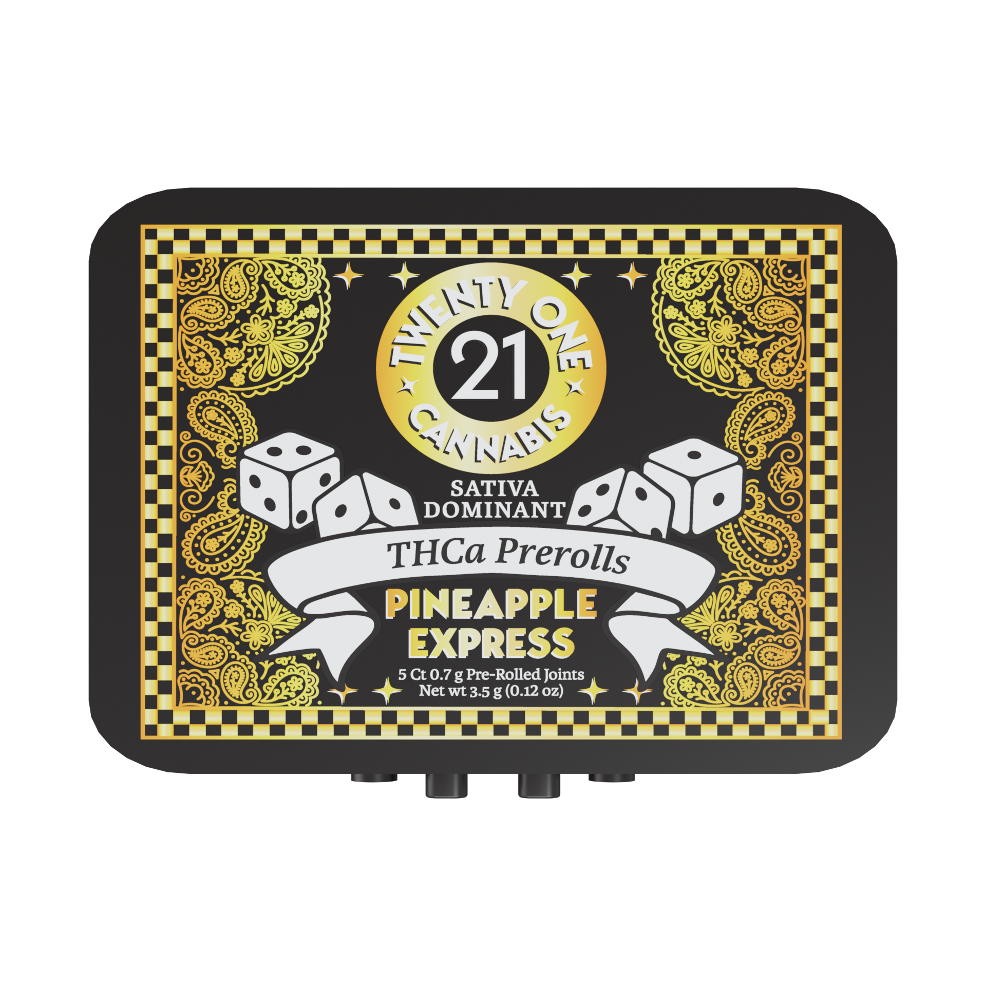 Twenty One Cannabis - THCa Pre Rolls - Hemp Pre Rolls (6 Tins x 3.5g) - MK Distro