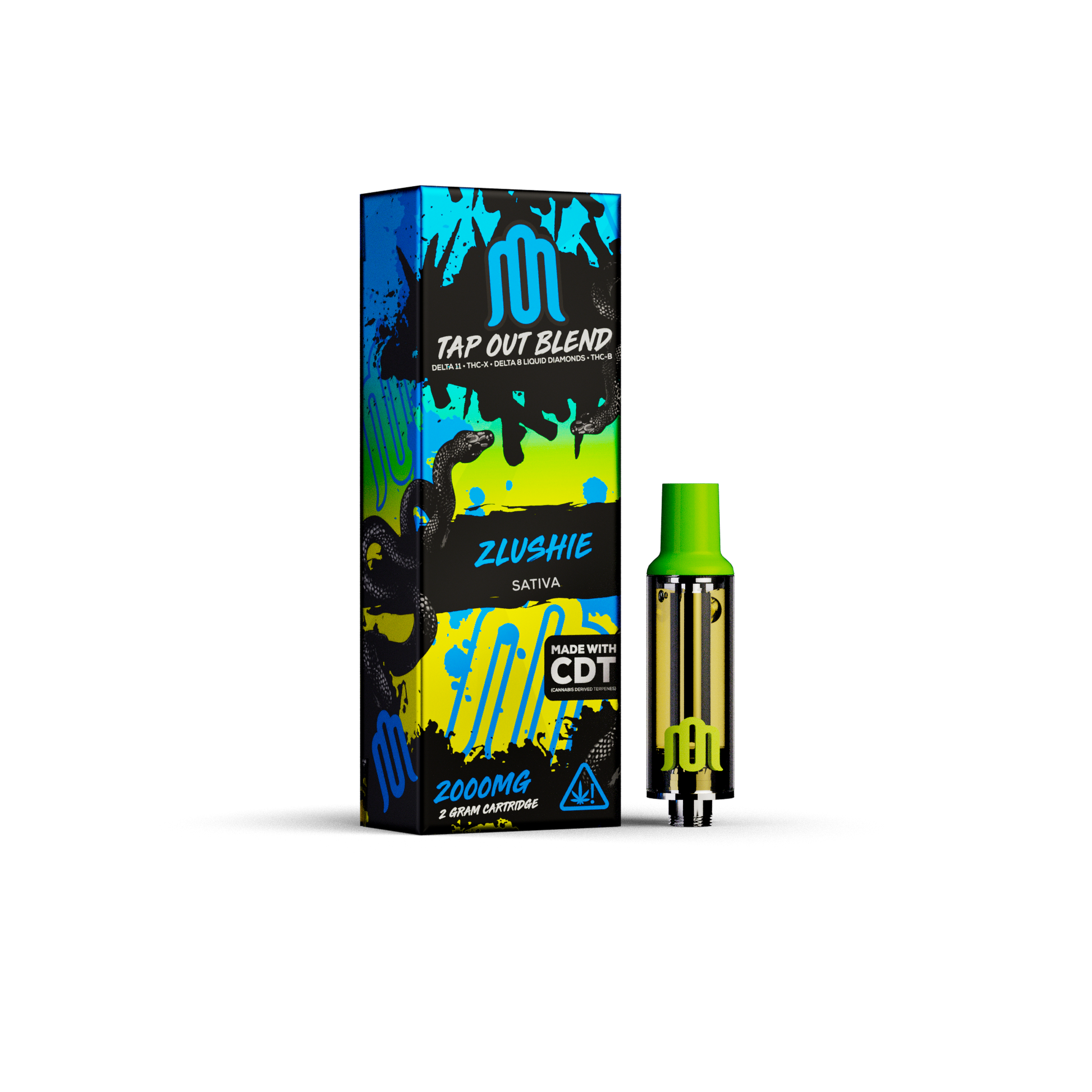 MODUS - Tap Out Blend 2.0 (D11 + THC-A + D8 Liquid Diamonds) - Hemp Cartridges (2g x 5) - MK Distro