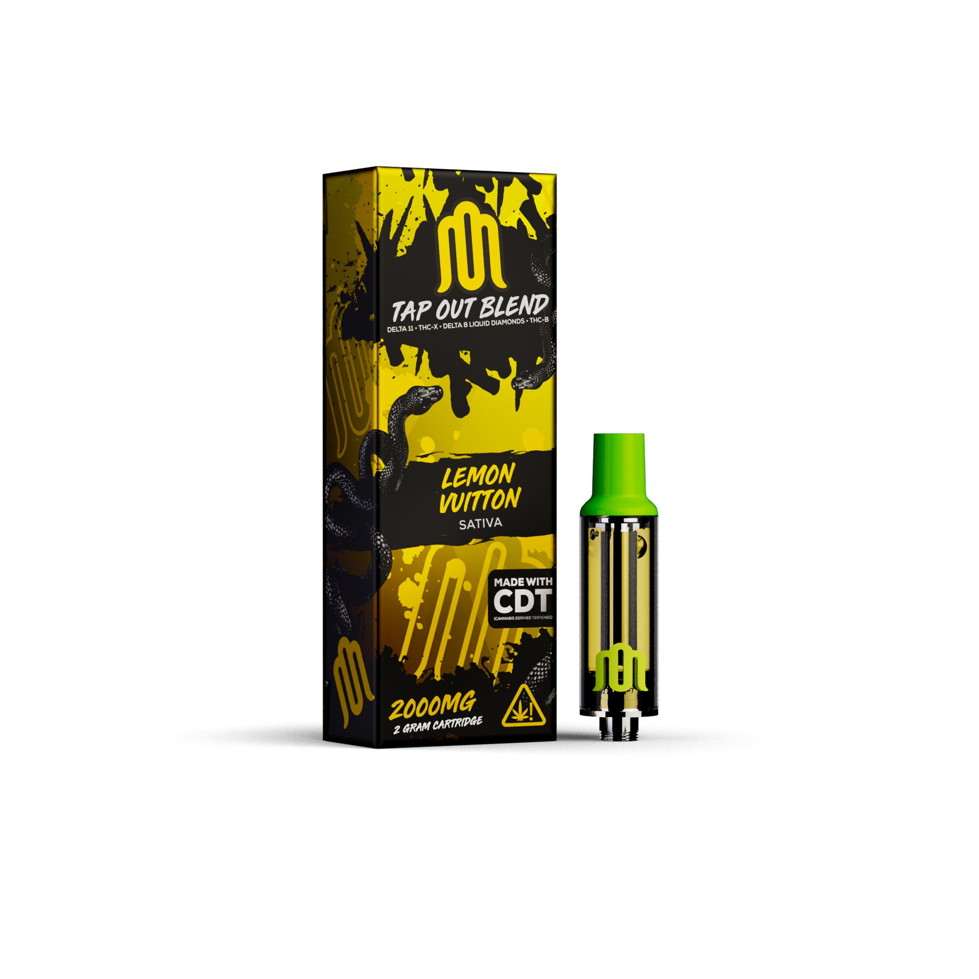 MODUS - Tap Out Blend 2.0 (D11 + THC-A + D8 Liquid Diamonds) - Hemp Cartridges (2g x 5) - MK Distro