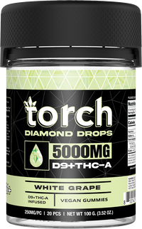 Torch - Diamond Drop Blend (D9 + THC-A) - Gummies & Edibles (5000mg) - MK Distro
