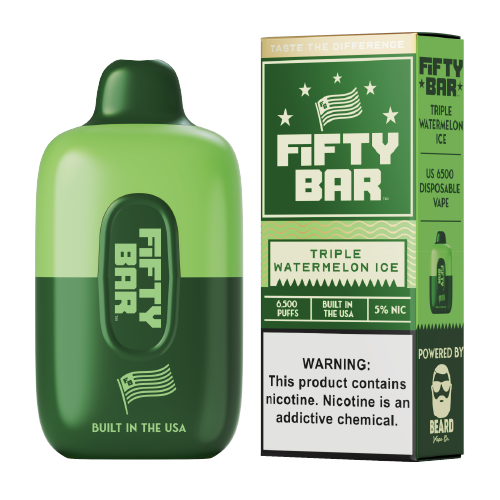 HiddenHills x Fifty Bar - Disposable Vape (5% - 6,500 Puffs) - Single - MK Distro